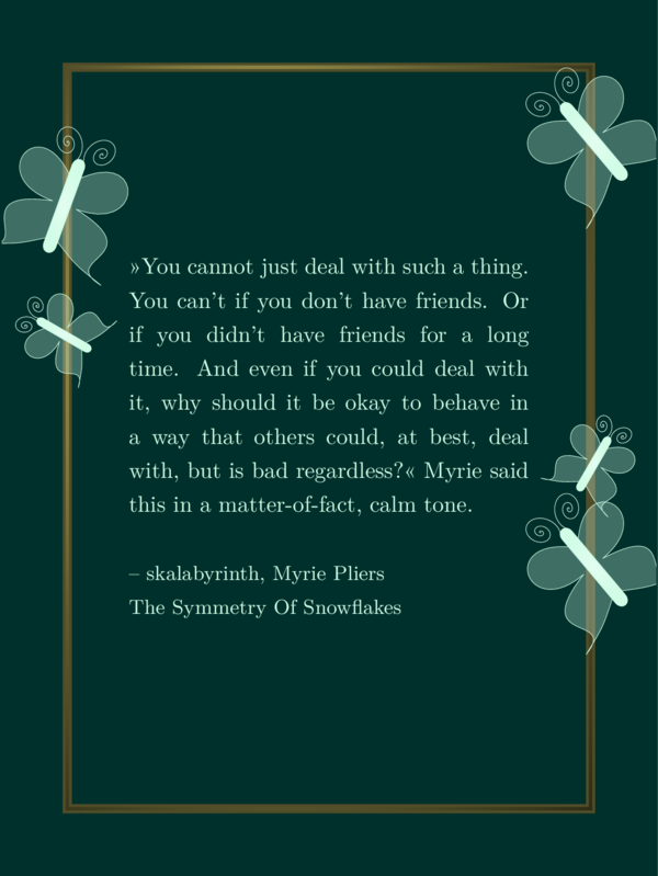 Same as before, but there is a golden massive frame and there are five butterflies in different sizes and angles sitting on its left and right side.