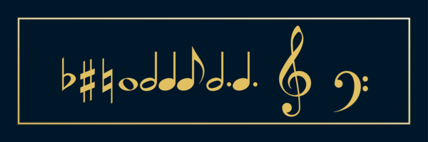 Light yellow symbols on dark blue background, shiny frame, no text, no semi transparent layers. The symbols mentioned above.